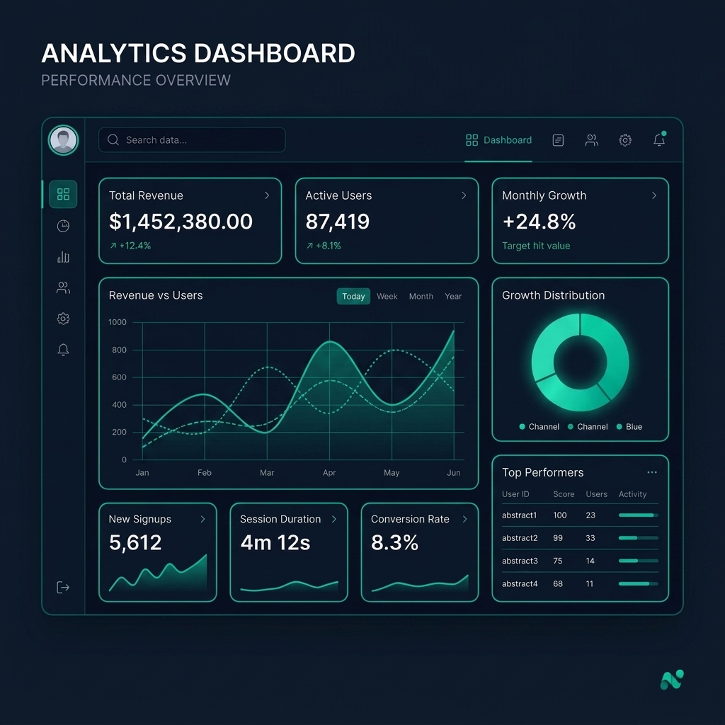 Analytics Dashboard Mockup